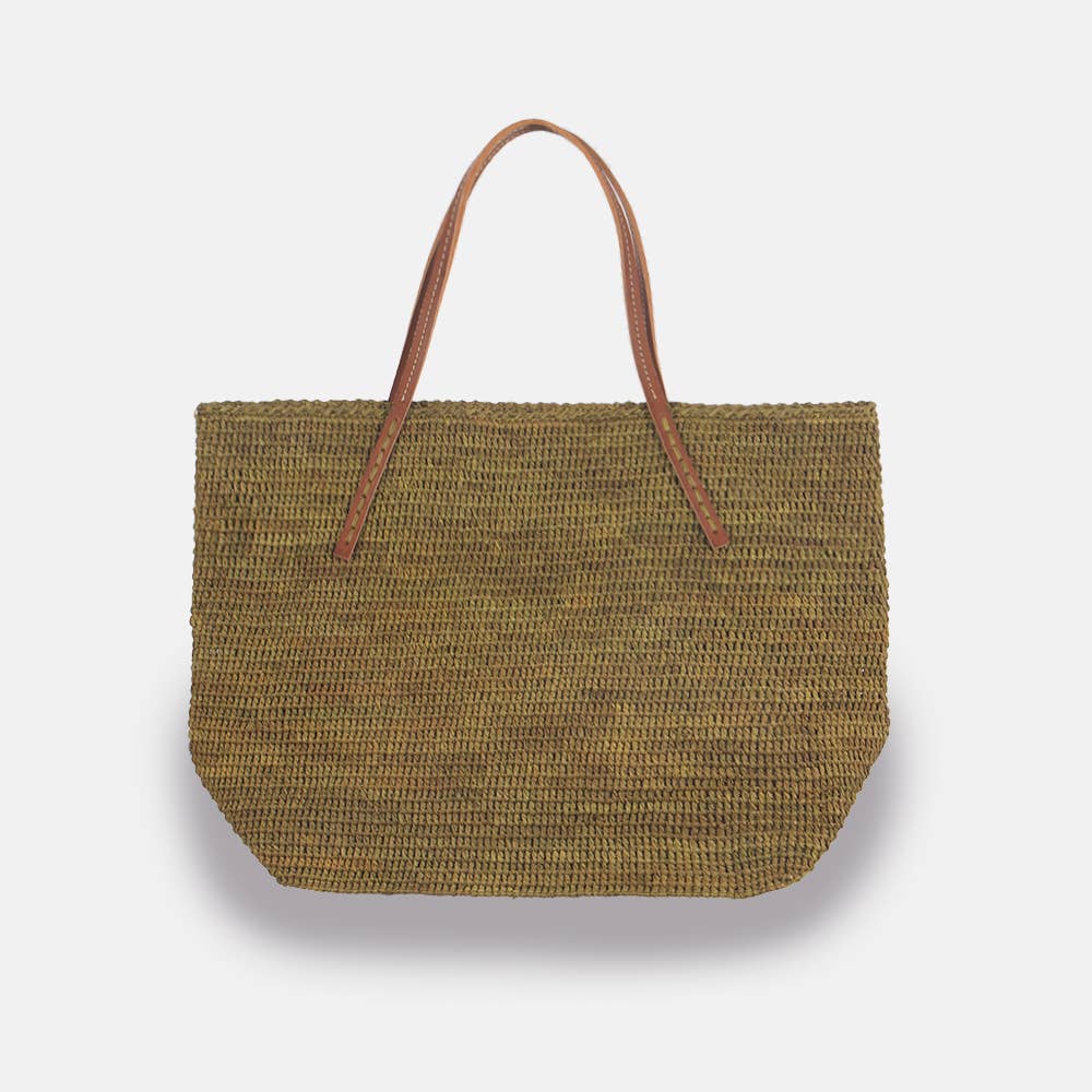 Beby MA-C SS23 - Panier classique en raphia à mailles serrées - Sans-Arcidet
