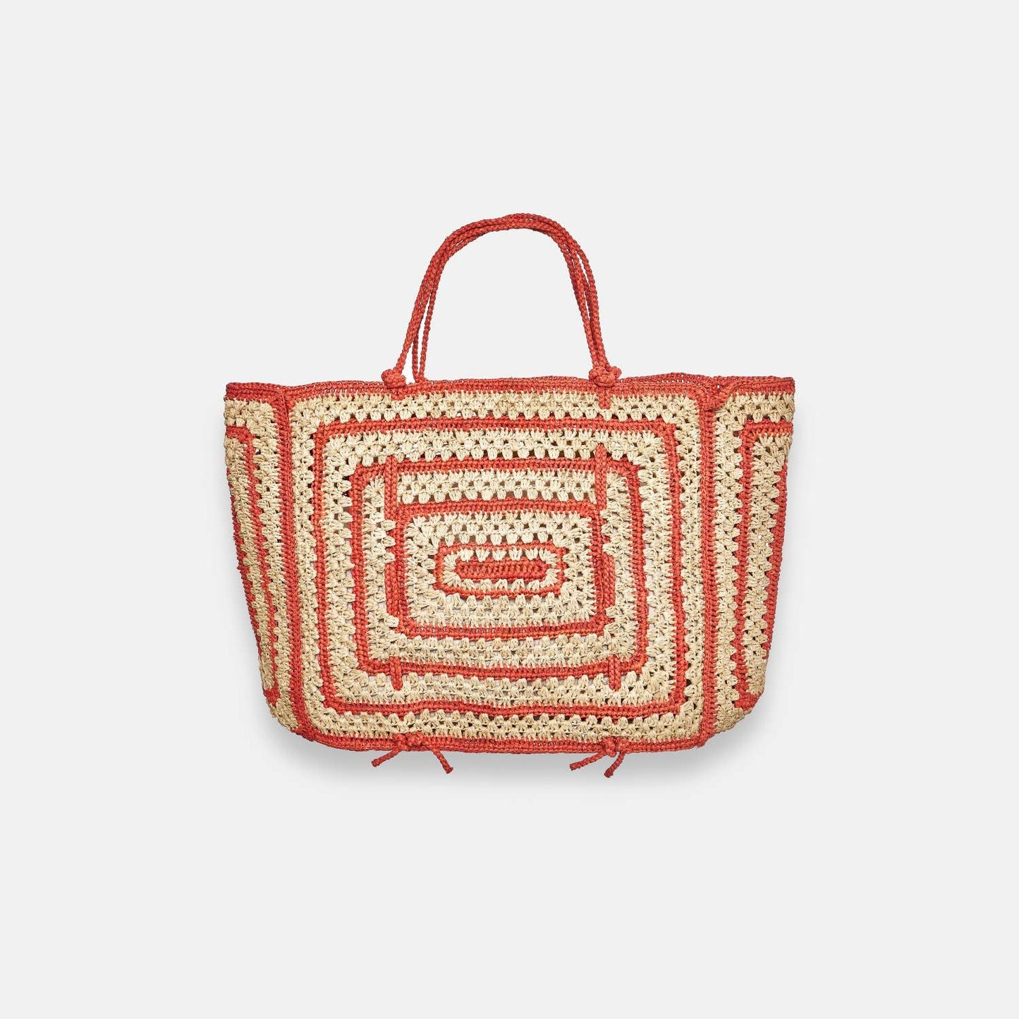 COCO BAG SS24 - Sac fourre-tout en raphia bicolore - Sans-Arcidet