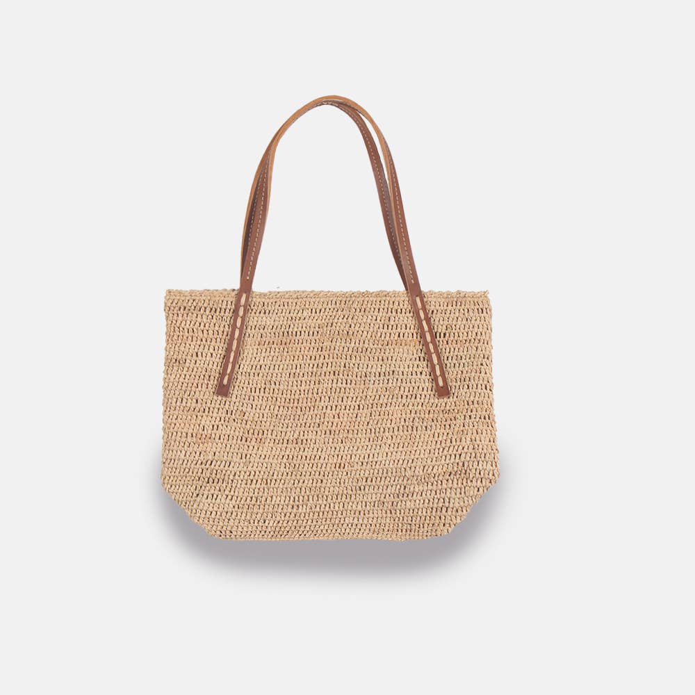 Beby MA-C SS23 - Panier classique en raphia à mailles serrées - Sans-Arcidet