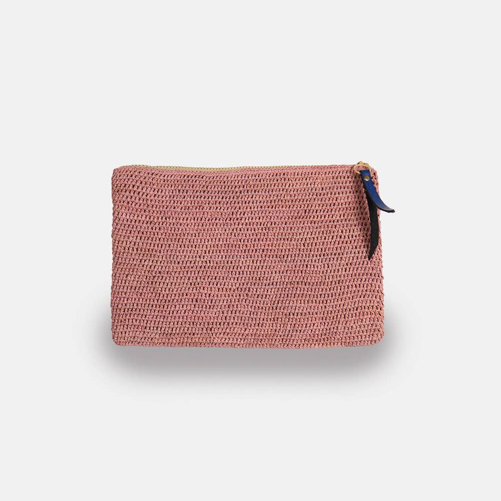 River MA SS23 - Pochette en raphia à mailles serrées - Sans-Arcidet