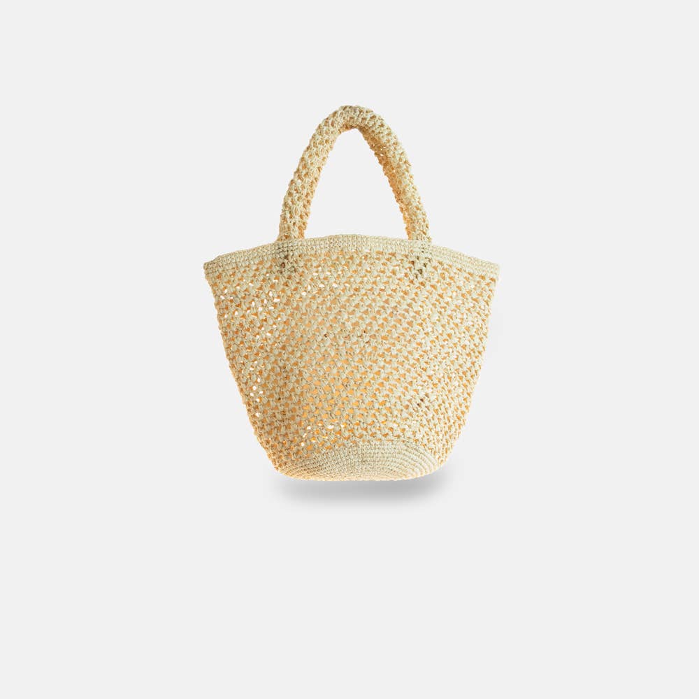 Kapity Lacy SS23 - Panier classique en raphia ajouré - Sans-Arcidet