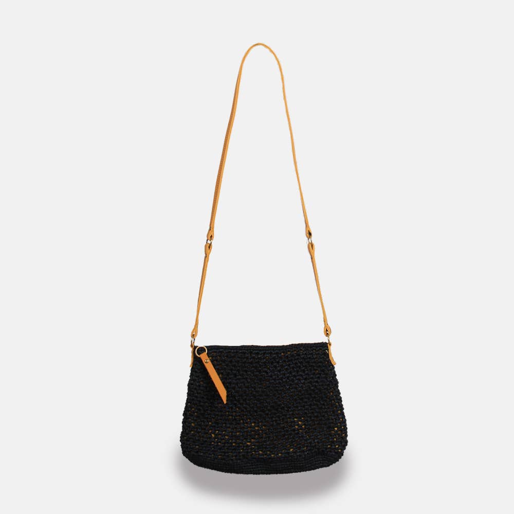 Balagan Lacy SS23 - Sac à bandoulière en raphia ajouré - Sans-Arcidet