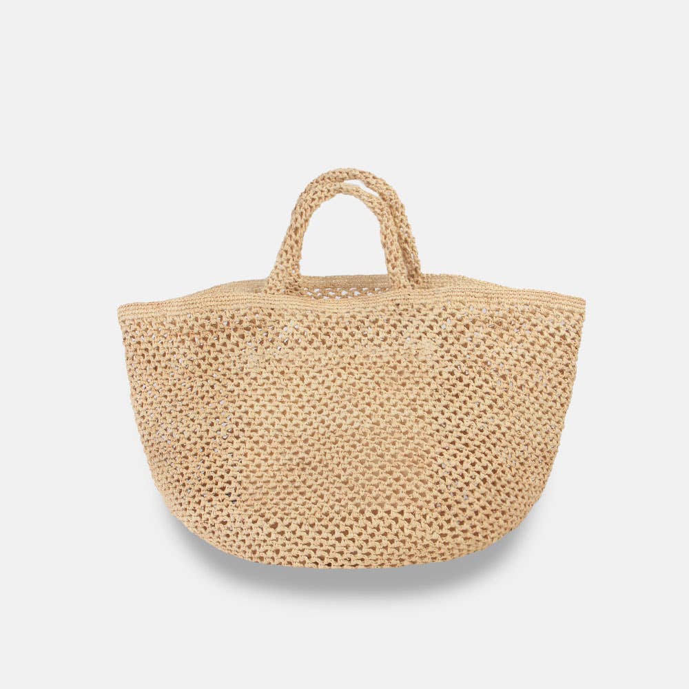 Kapity Lacy SS23 - Panier classique en raphia ajouré - Sans-Arcidet