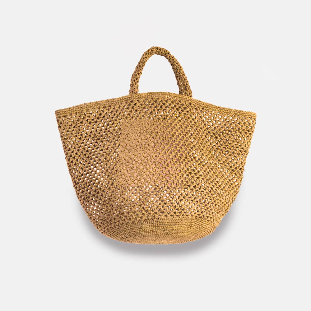 Kapity Lacy SS23 - Panier classique en raphia ajouré - Sans-Arcidet