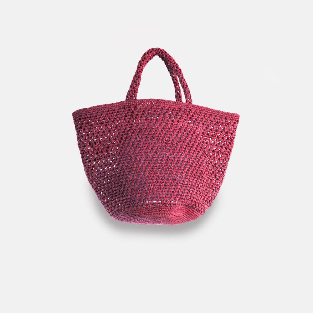 Kapity Lacy SS23 - Panier classique en raphia ajouré - Sans-Arcidet
