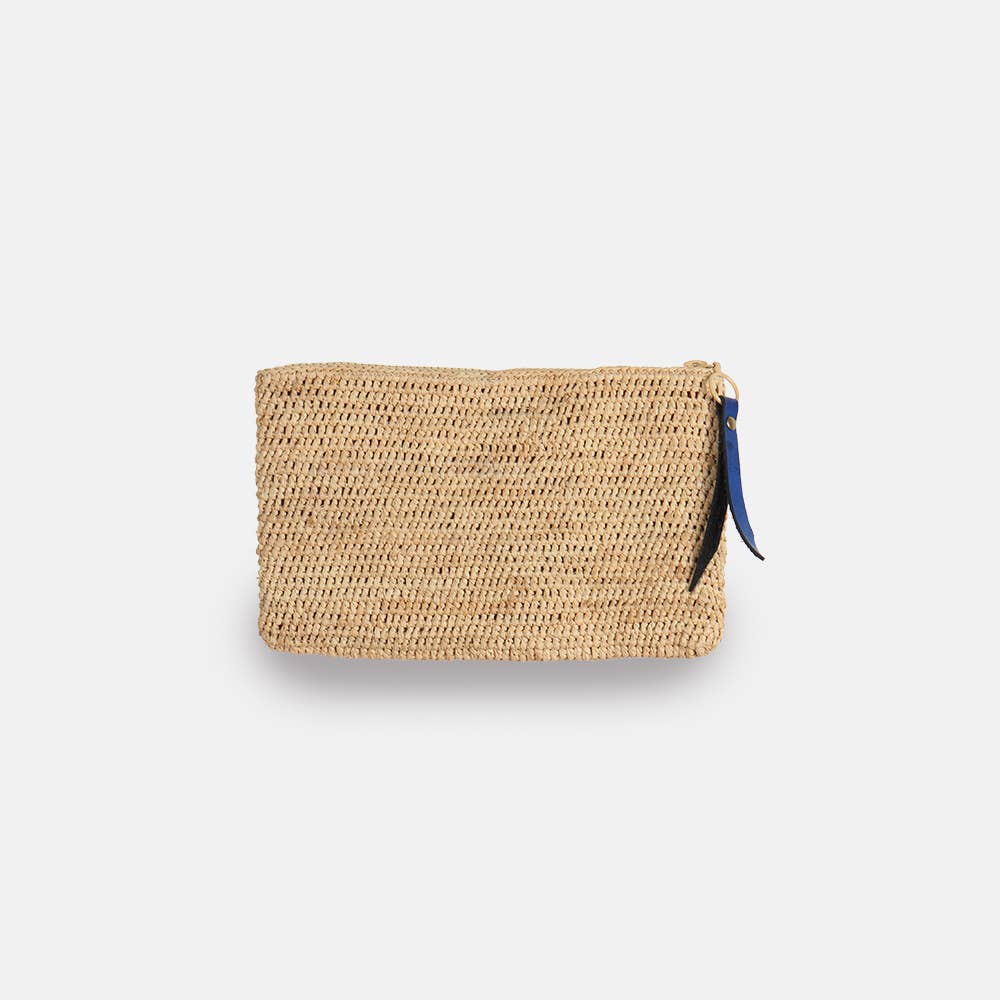 River MA SS23 - Pochette en raphia à mailles serrées - Sans-Arcidet