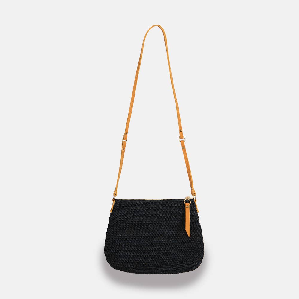 Balagan MA SS23 - Sac à bandoulière en raphia à mailles serrées