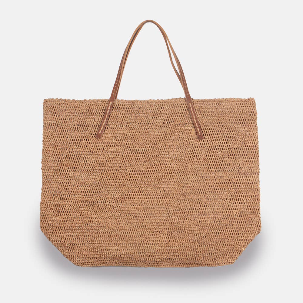 Beby MA-C SS23 - Panier classique en raphia à mailles serrées - Sans-Arcidet