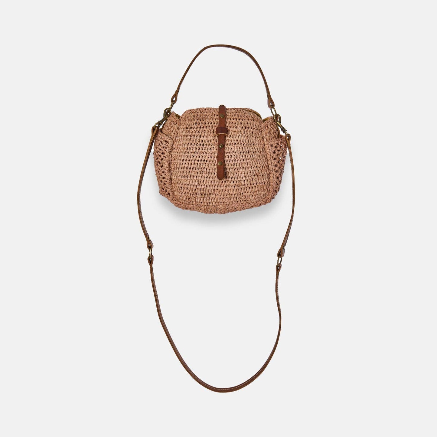 SAM MINI SS24 - Mini sac à bandoulière en raphia