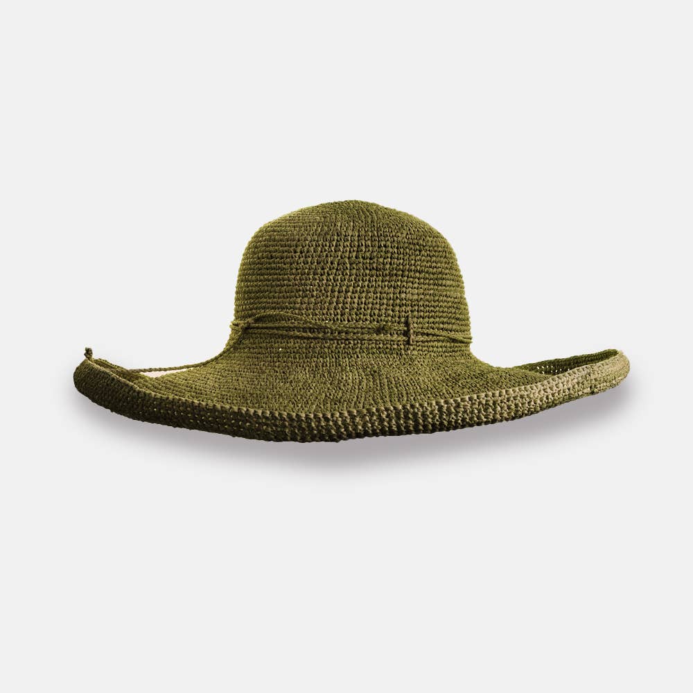Magnolia SS23 - Chapeau à large bord en raphia - Sans-Arcidet