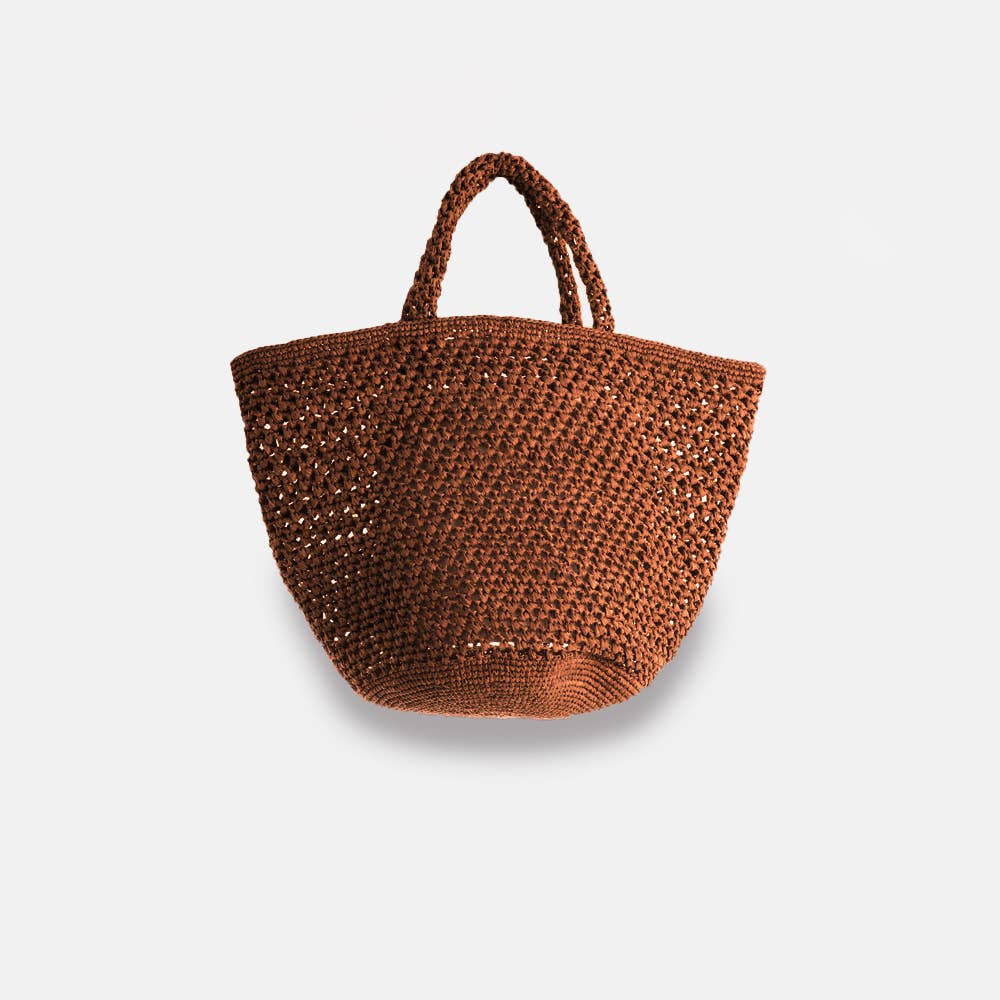 Kapity Lacy SS23 - Panier classique en raphia ajouré - Sans-Arcidet