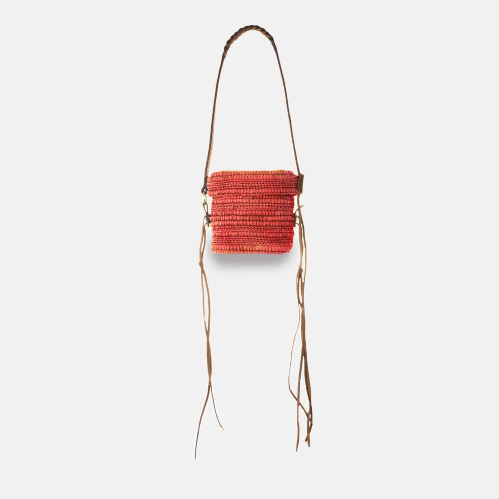 Boris SS23- Sac en raphia à poignée tressée - Sans-Arcidet