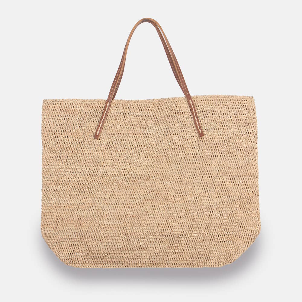 Beby MA-C SS23 - Panier classique en raphia à mailles serrées - Sans-Arcidet