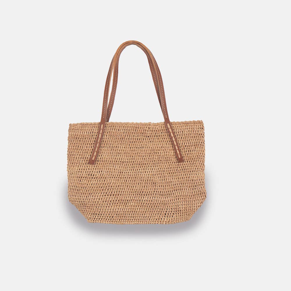 Beby MA-C SS23 - Panier classique en raphia à mailles serrées - Sans-Arcidet