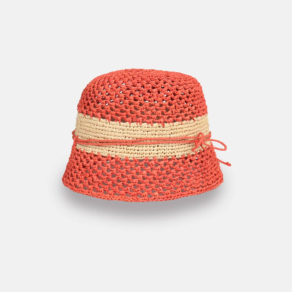 Marseille - Bonnet en raphia bicolore - Sans-Arcidet