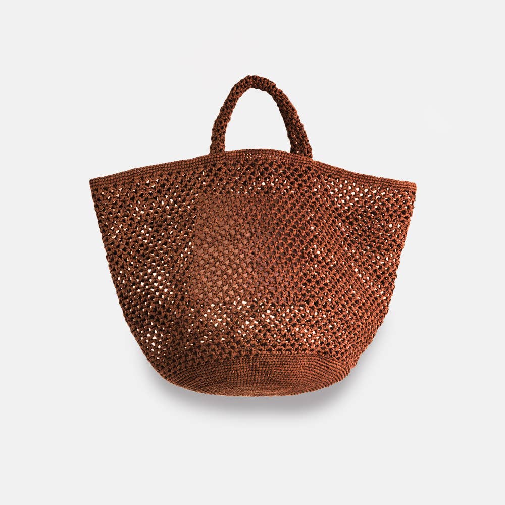 Kapity Lacy SS23 - Panier classique en raphia ajouré - Sans-Arcidet