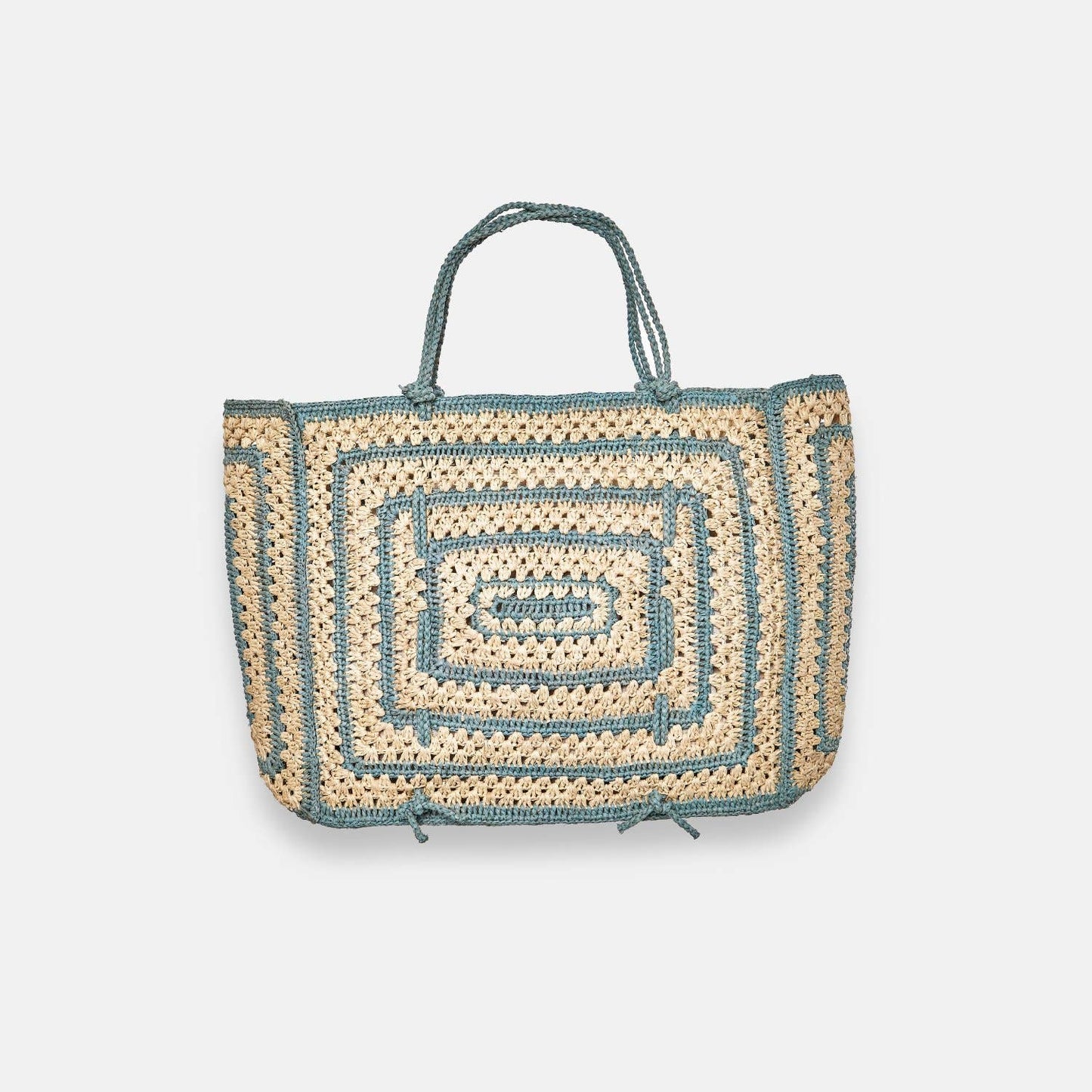 COCO BAG SS24 - Sac fourre-tout en raphia bicolore - Sans-Arcidet