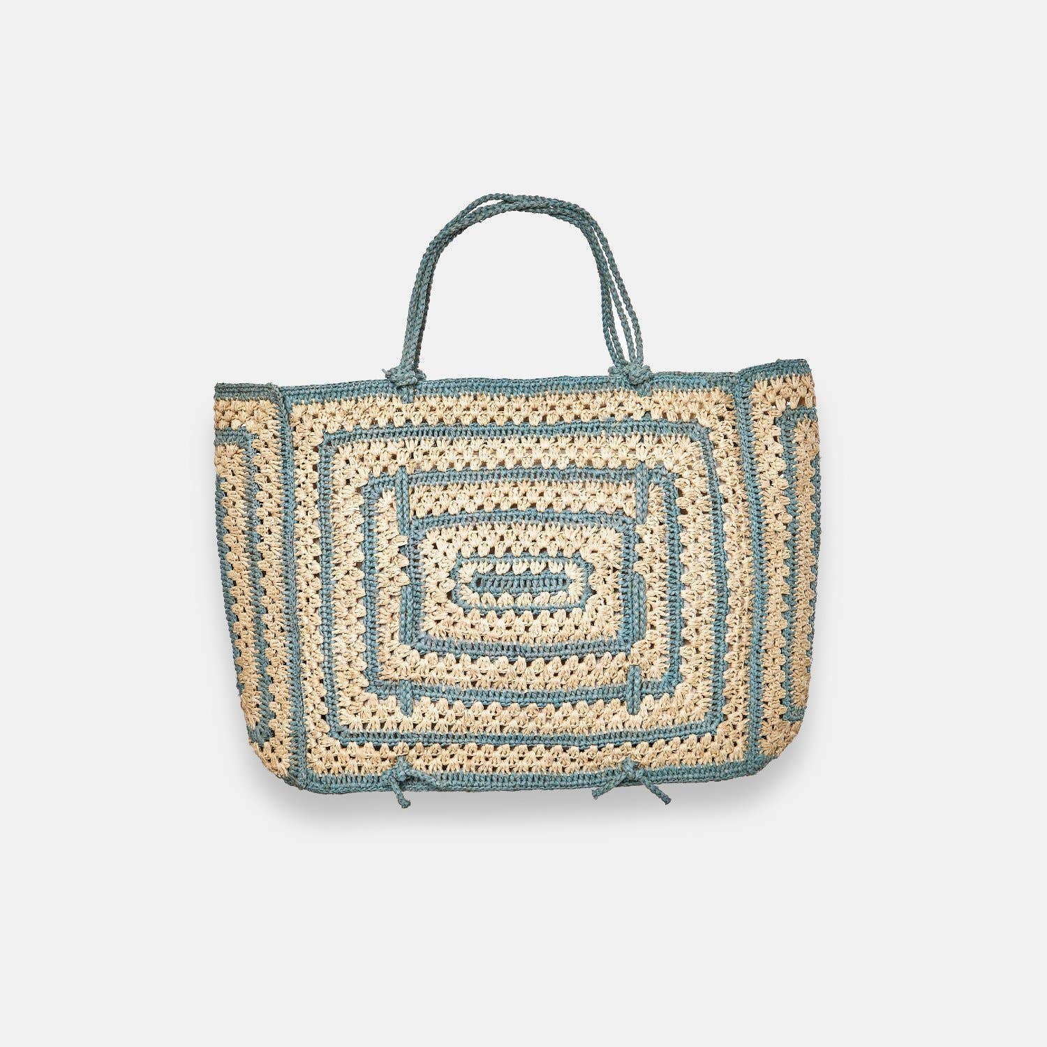COCO BAG SS24 - Sac fourre-tout en raphia bicolore - Sans-Arcidet