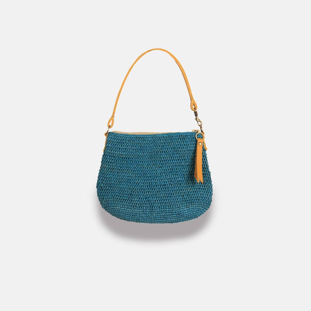Balagan MA SS23 - Sac à bandoulière en raphia à mailles serrées