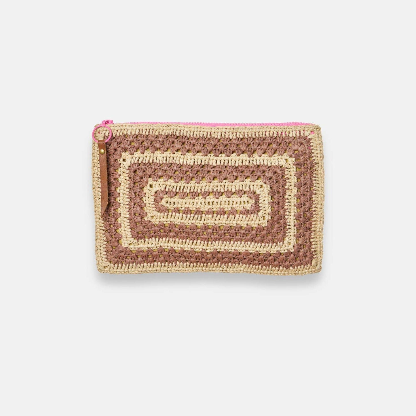 COCO POCKET SS24 - Pochette en raphia bicolore