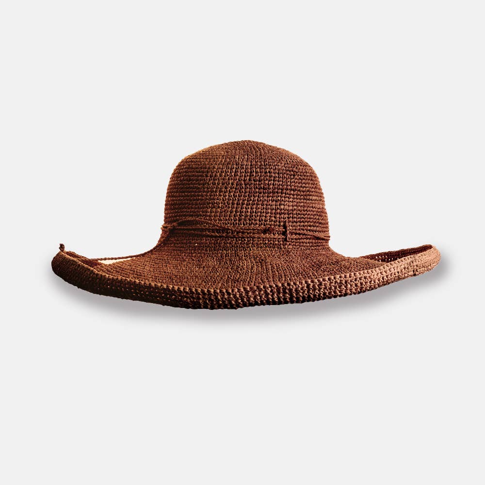 Magnolia SS23 - Chapeau à large bord en raphia - Sans-Arcidet