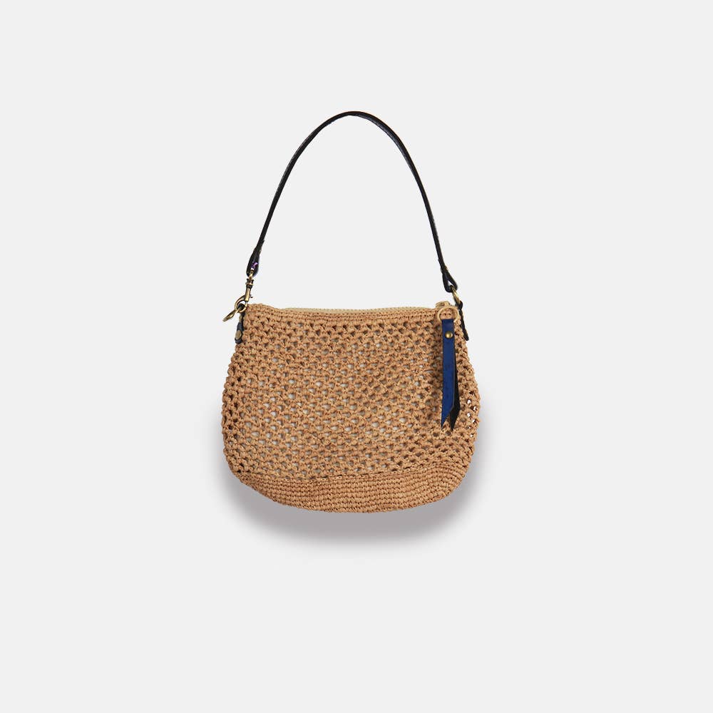 Balagan Lacy SS23 - Sac à bandoulière en raphia ajouré - Sans-Arcidet