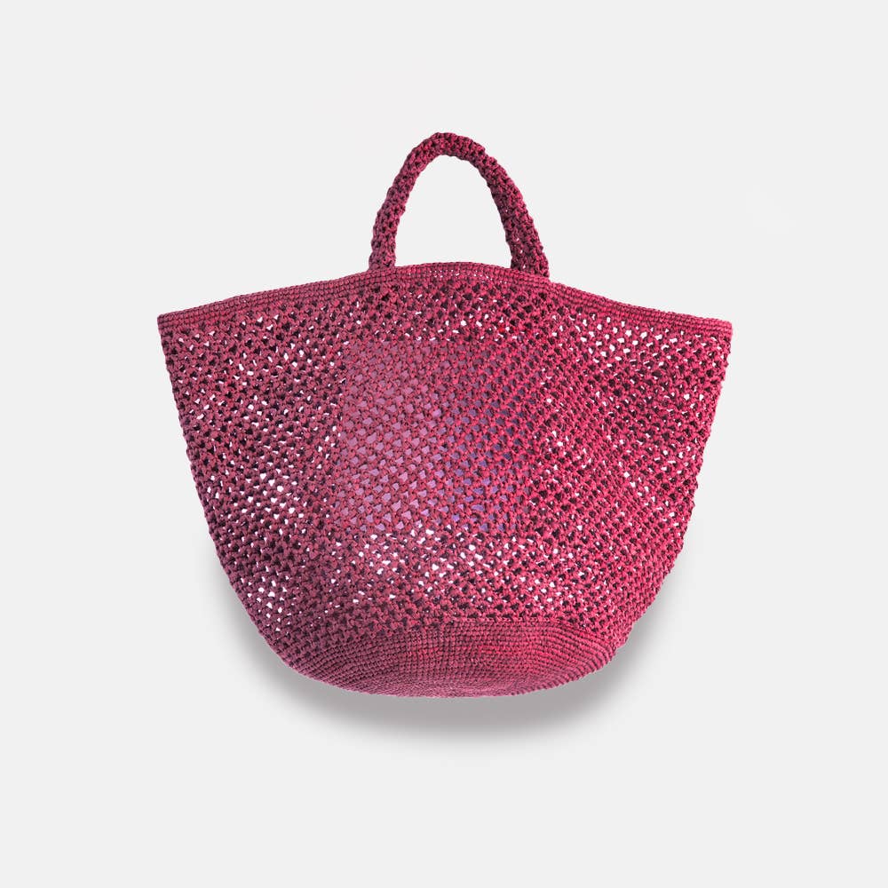 Kapity Lacy SS23 - Panier classique en raphia ajouré - Sans-Arcidet