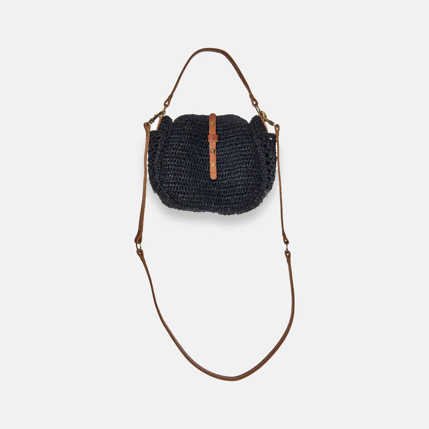 SAM MINI SS24 - Mini sac à bandoulière en raphia