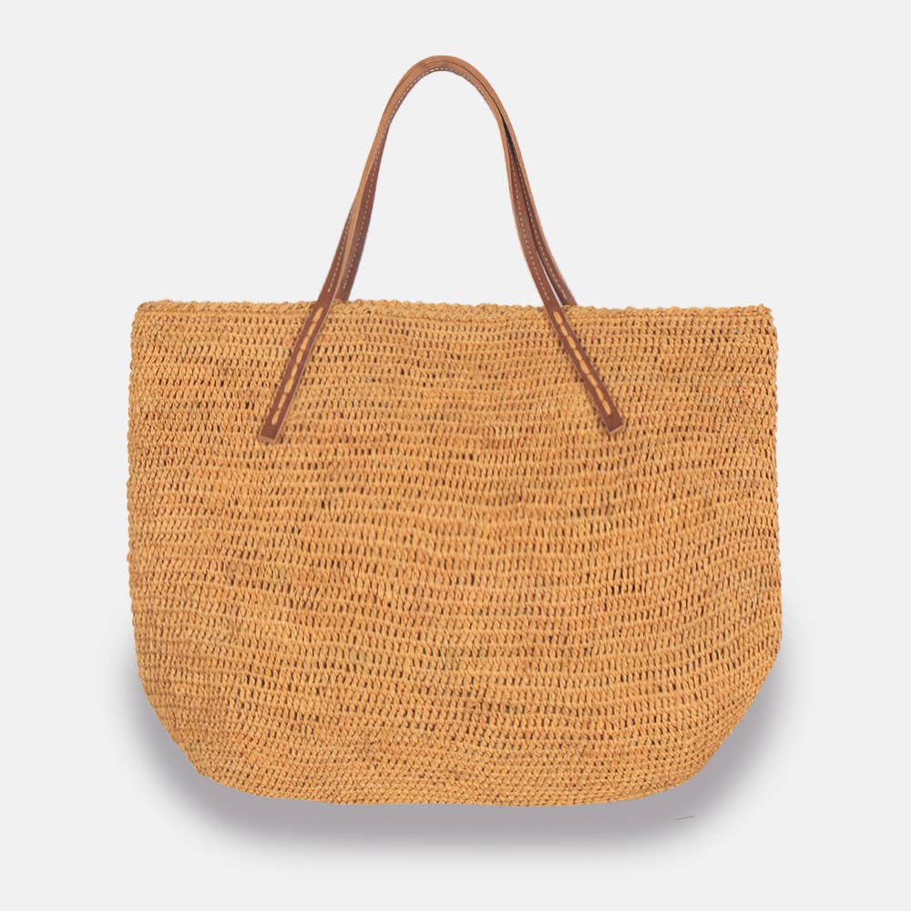 Beby MA-C SS23 - Panier classique en raphia à mailles serrées - Sans-Arcidet