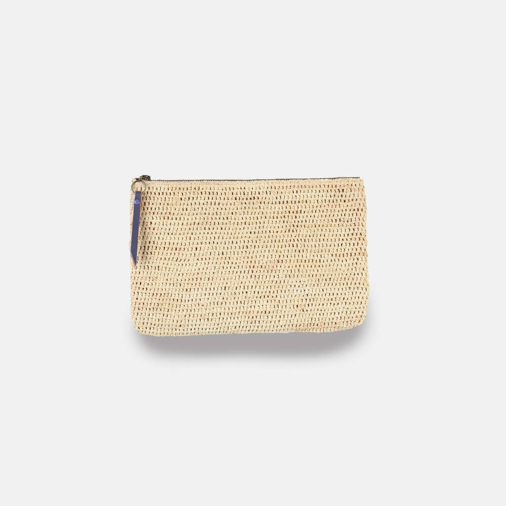 River MA SS23 - Pochette en raphia à mailles serrées - Sans-Arcidet