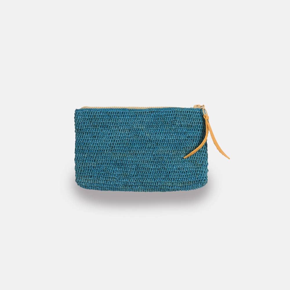 River MA SS23 - Pochette en raphia à mailles serrées - Sans-Arcidet