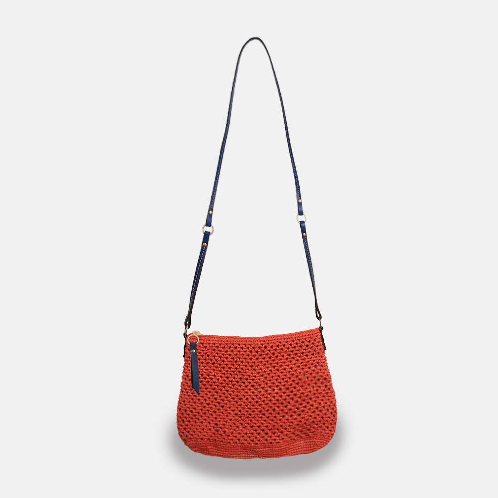 Balagan Lacy SS23 - Sac à bandoulière en raphia ajouré - Sans-Arcidet