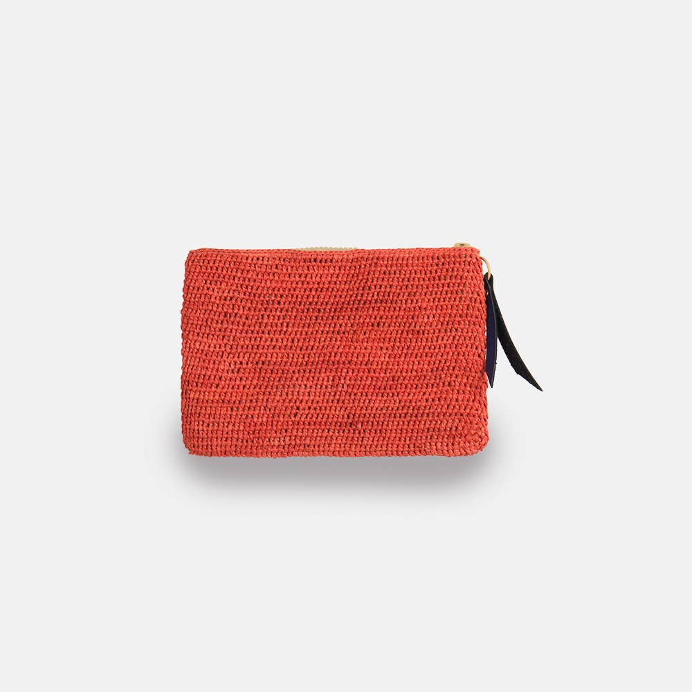 River MA SS23 - Pochette en raphia à mailles serrées - Sans-Arcidet