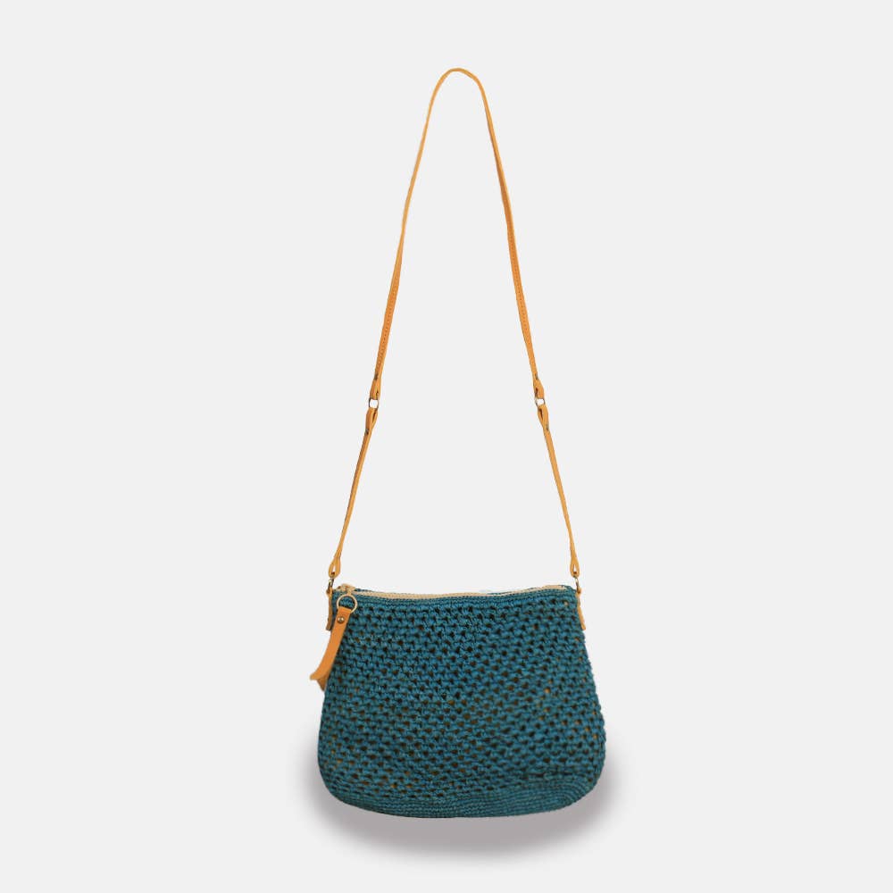 Balagan Lacy SS23 - Sac à bandoulière en raphia ajouré - Sans-Arcidet
