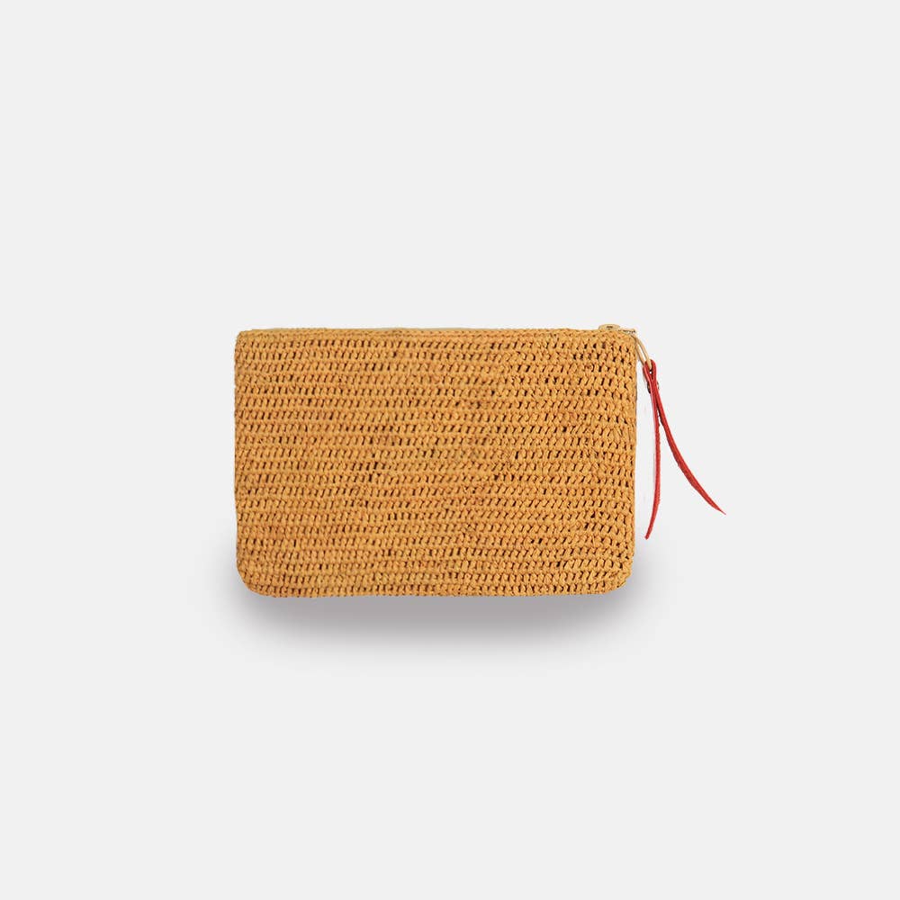 River MA SS23 - Pochette en raphia à mailles serrées - Sans-Arcidet